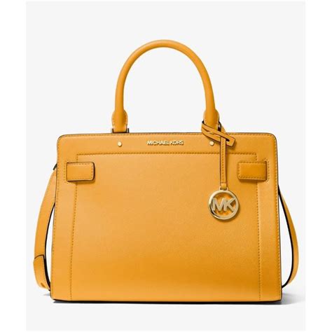 michael michael kors henkeltasche rayne medium aus saffianleder|Rayne Medium Saffiano Leather Satchel .